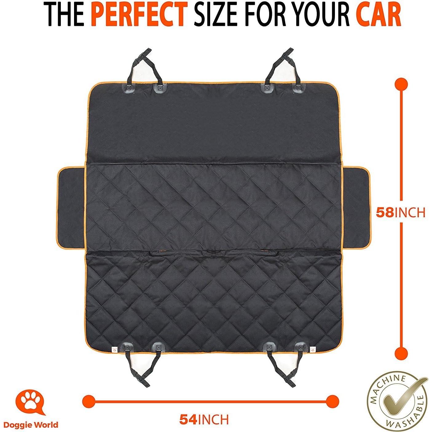 Cubierta de Asiento para Perros Doggie World Estándar Naranja