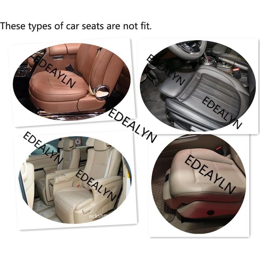 Cubierta de Asiento de Coche EDEALYN 3D-Beige Universal