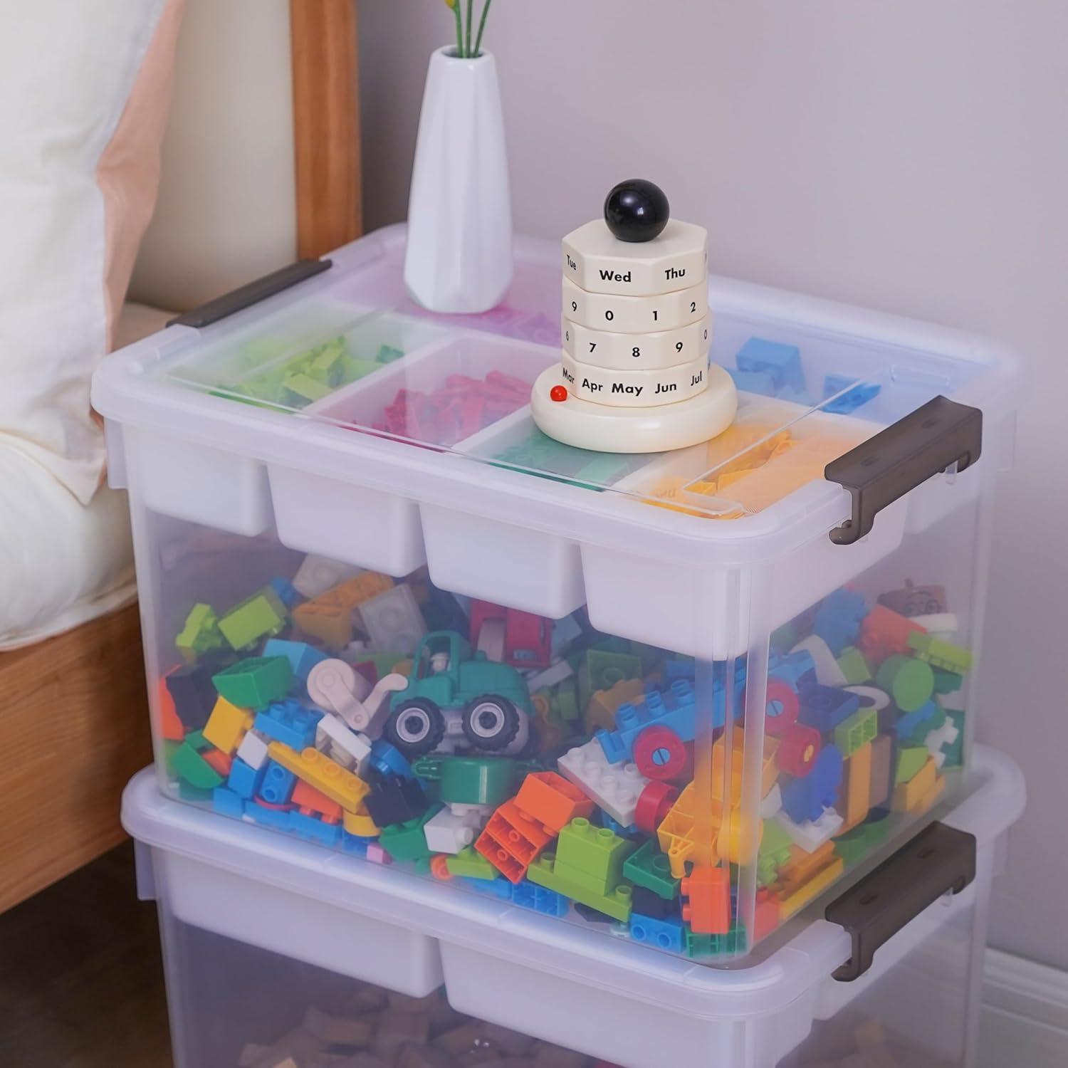 Contenedor de Almacenamiento Citylife 32 Qt 4 Piezas Apilables