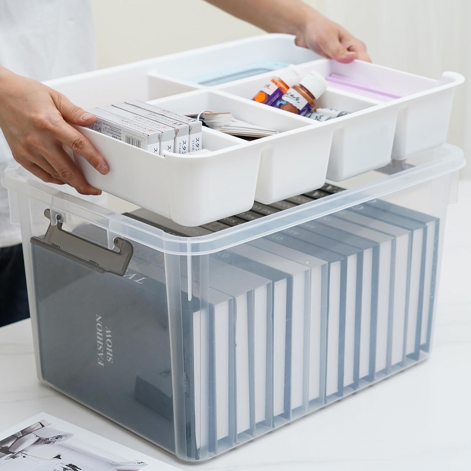 Contenedor de Almacenamiento Citylife 32 Qt 4 Piezas Apilables