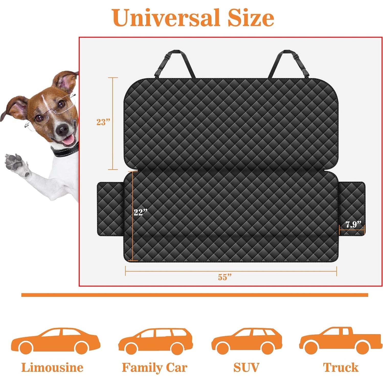 Funda de Asiento de Coche Meolsaek para Perros Universal 139.7x114.3cm