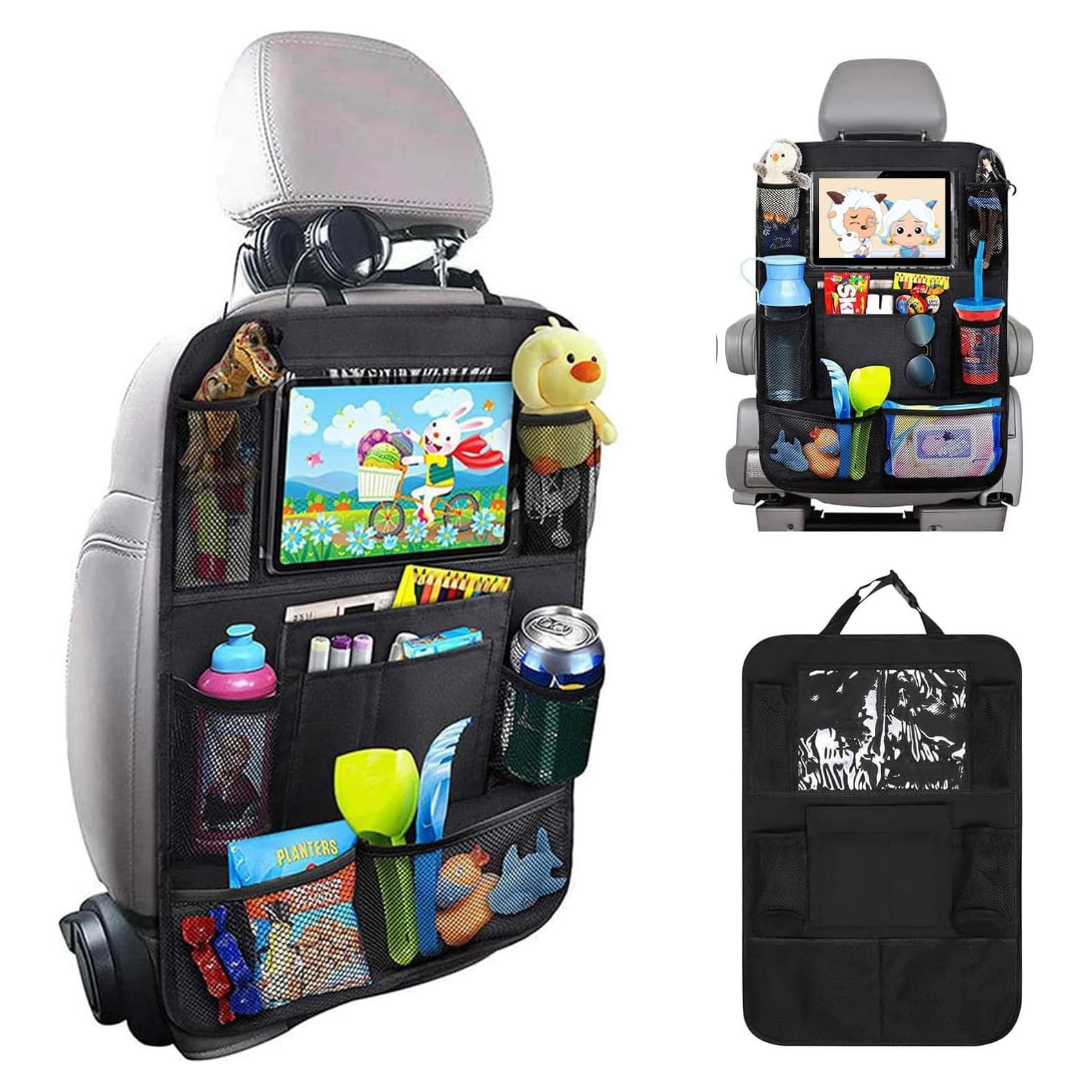 Organizador de Asiento Trasero Matenf con 9 Bolsillos y Soporte para Tableta