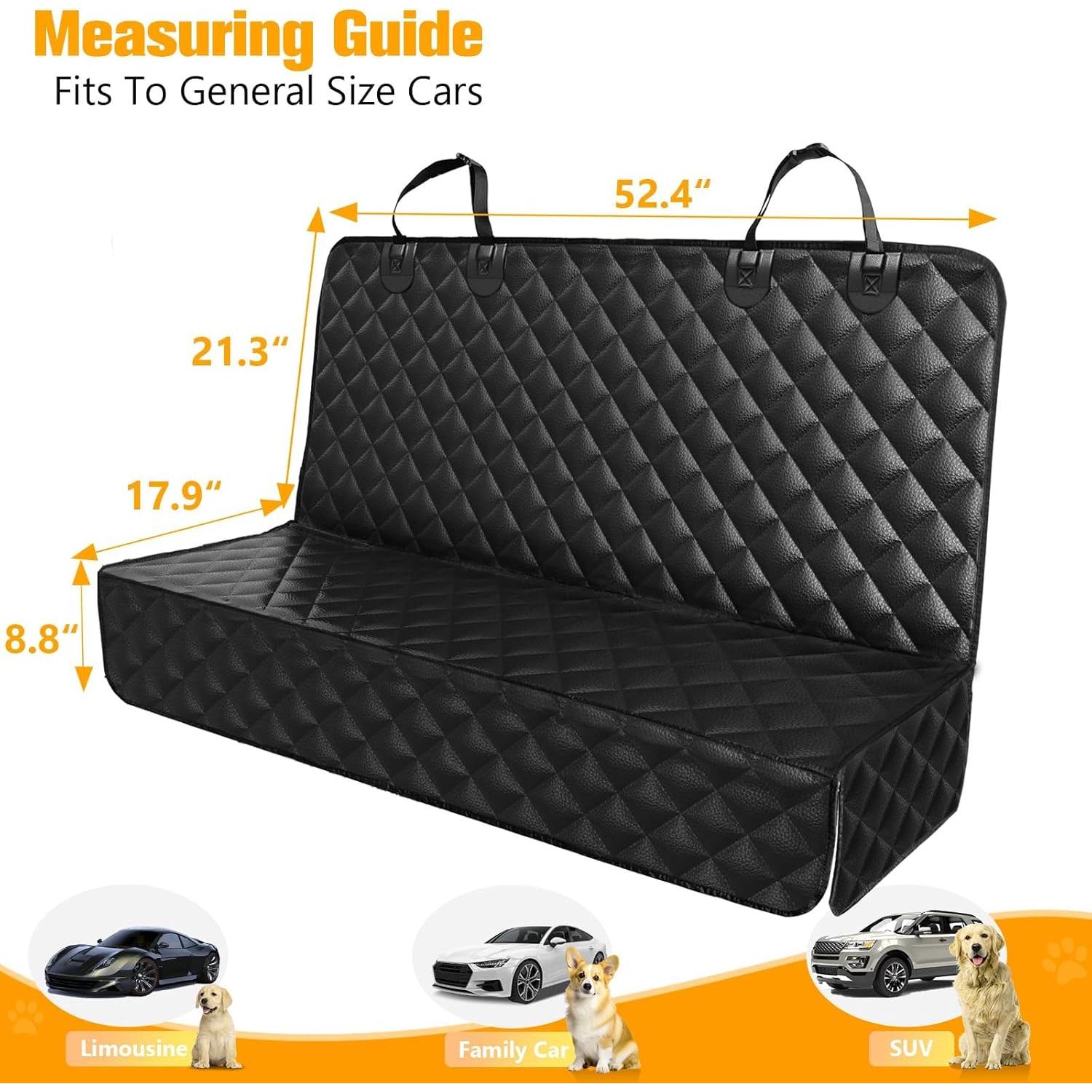 Cubierta de Asiento para Perros PETICON PT5002-1 Impermeable