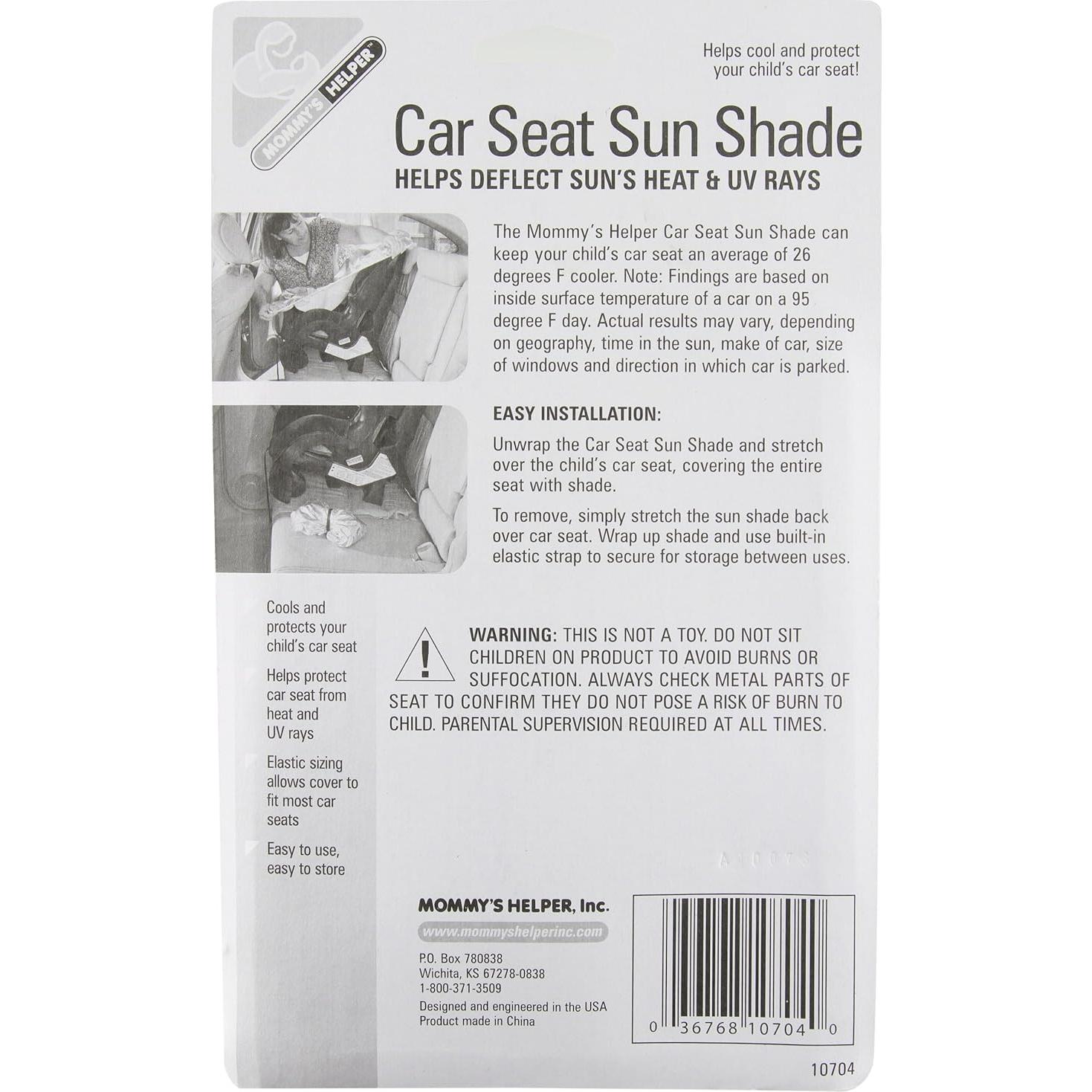 Cubierta de Sombra para Asiento de Auto Ayuda de Mamá - Protección UV