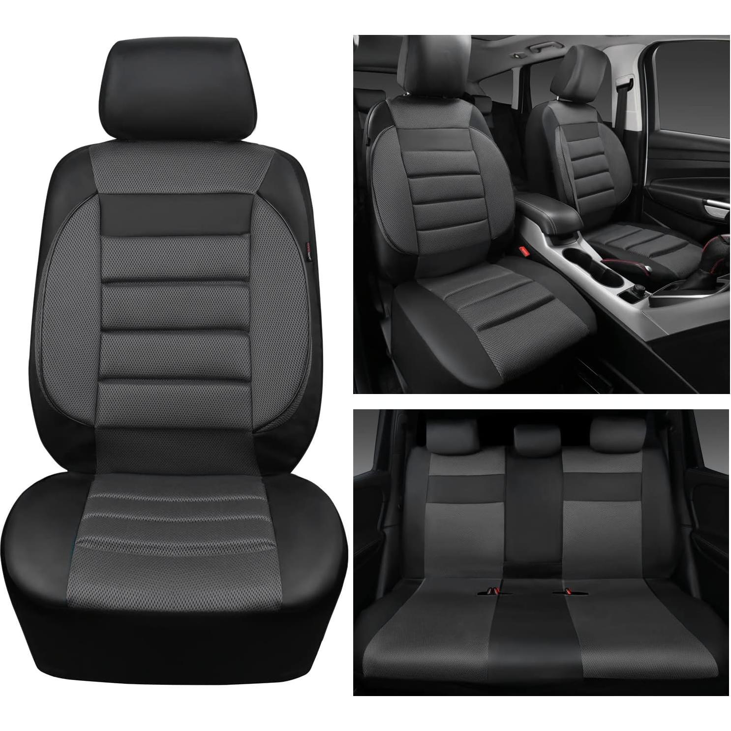 Fundas de Asiento de Coche CAR PASS zt-0010PU Gris Carbón