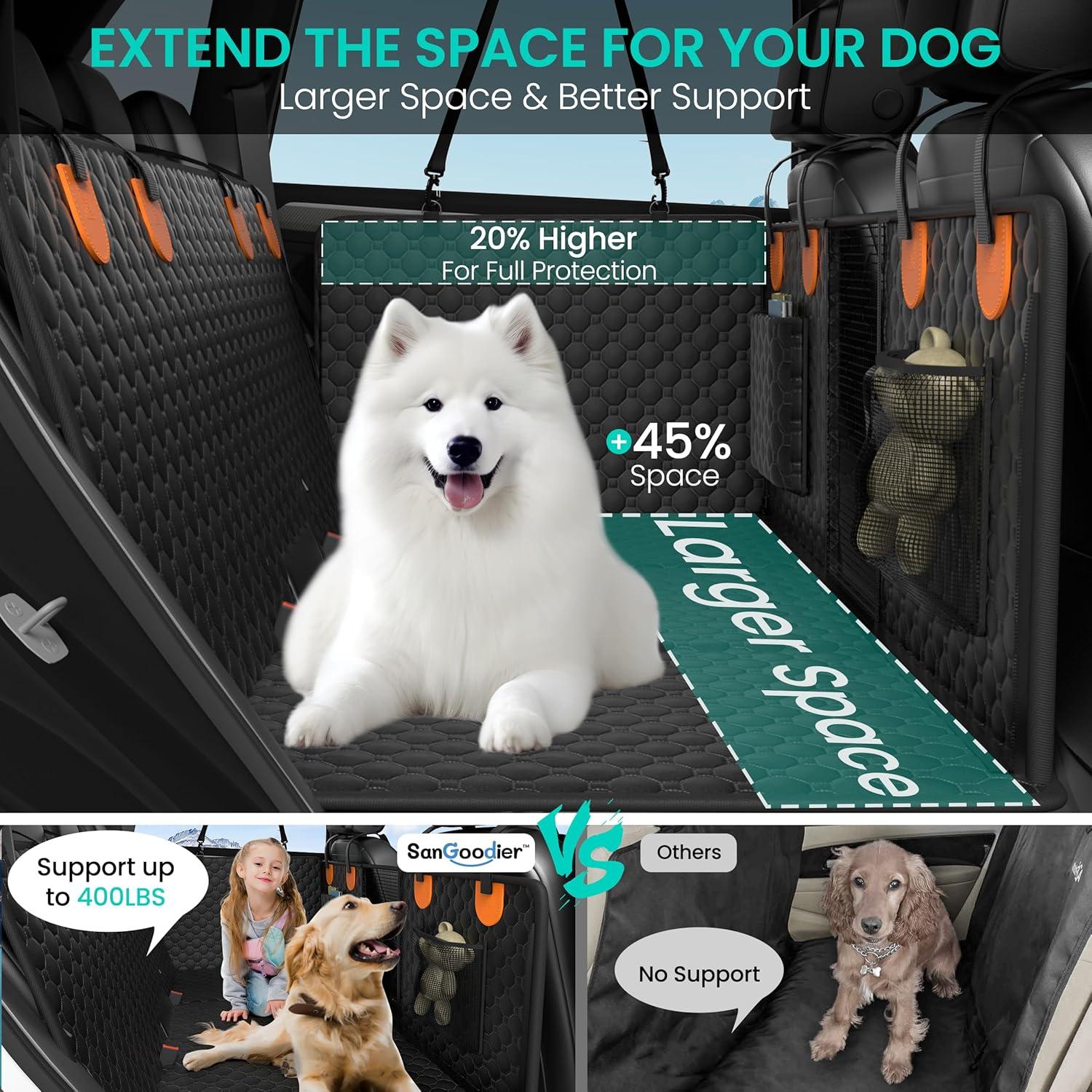 Funda de Asiento para Perros Sangoodier Universal Naranja 132x64cm