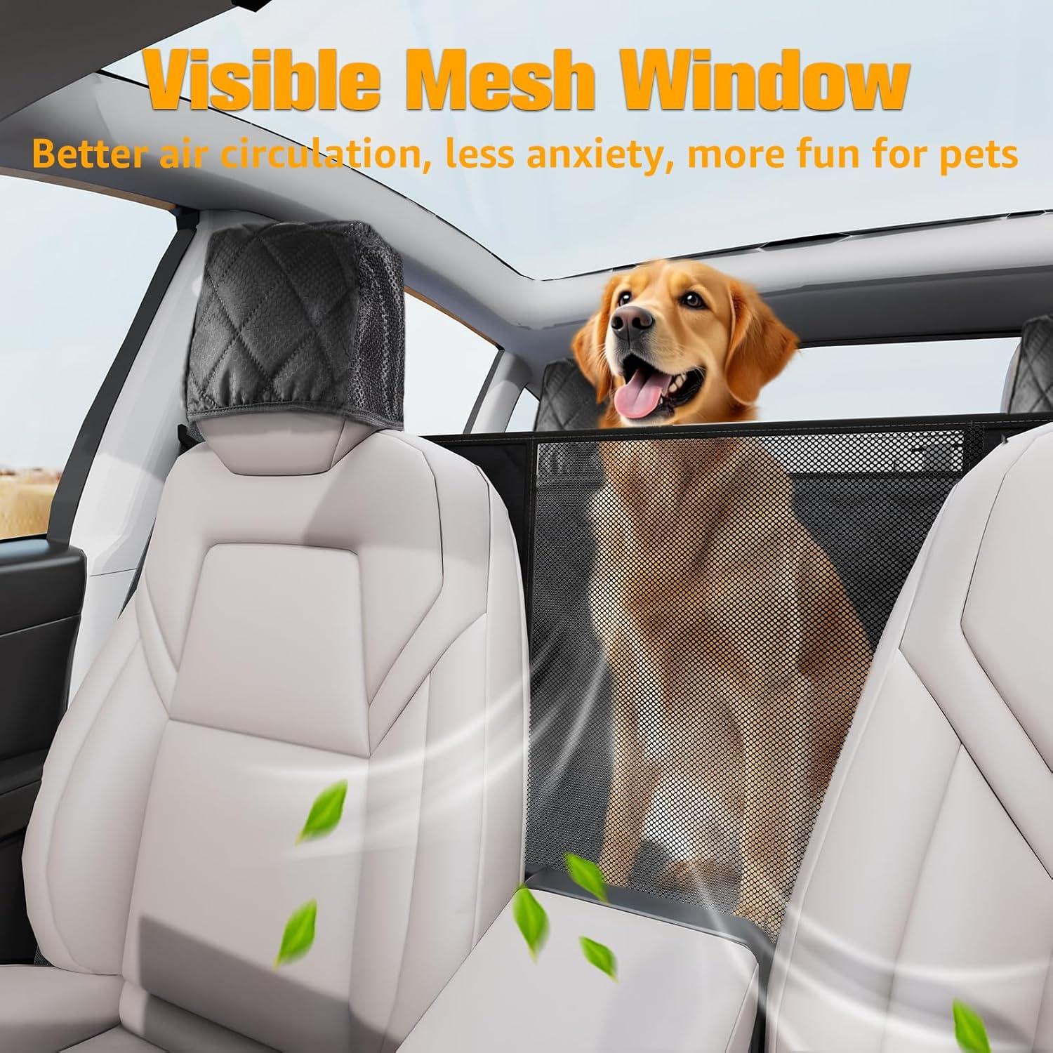 Cubierta de Asiento para Perros PETICON Tesla Modelo 3 y Y 100% Impermeable