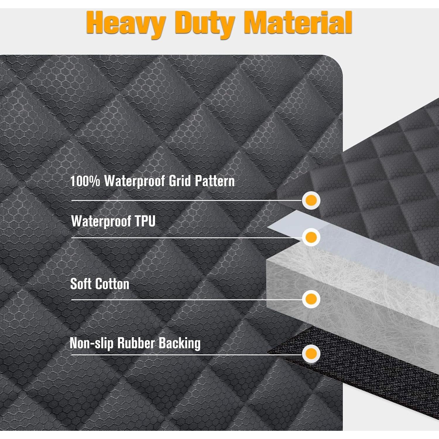 Cubierta de Asiento para Perros PETICON Tesla Modelo 3 y Y 100% Impermeable