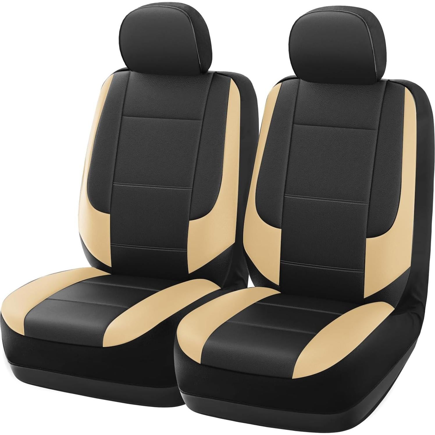 Funda de Asiento Delantero de Cuero GIANT PANDA Beige 2-Pack