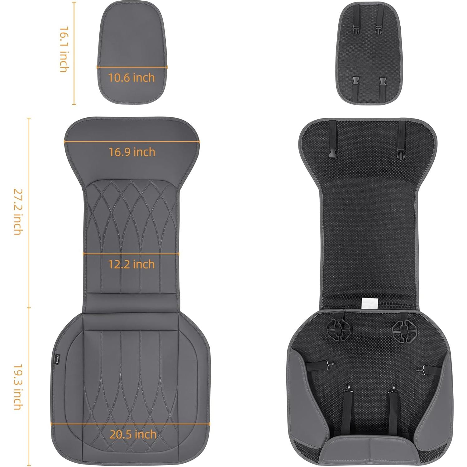 Cubiertas de Asiento Frontal Elantrip Gris Impermeables 1 Par