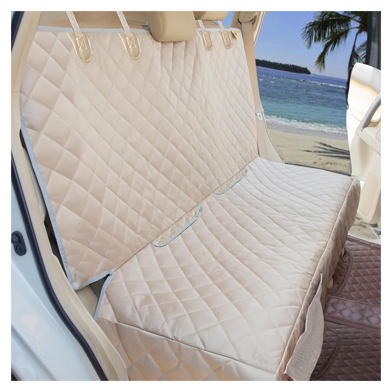 Funda de Asiento para Perros Bark Lover Impermeable Beige 142x124cm