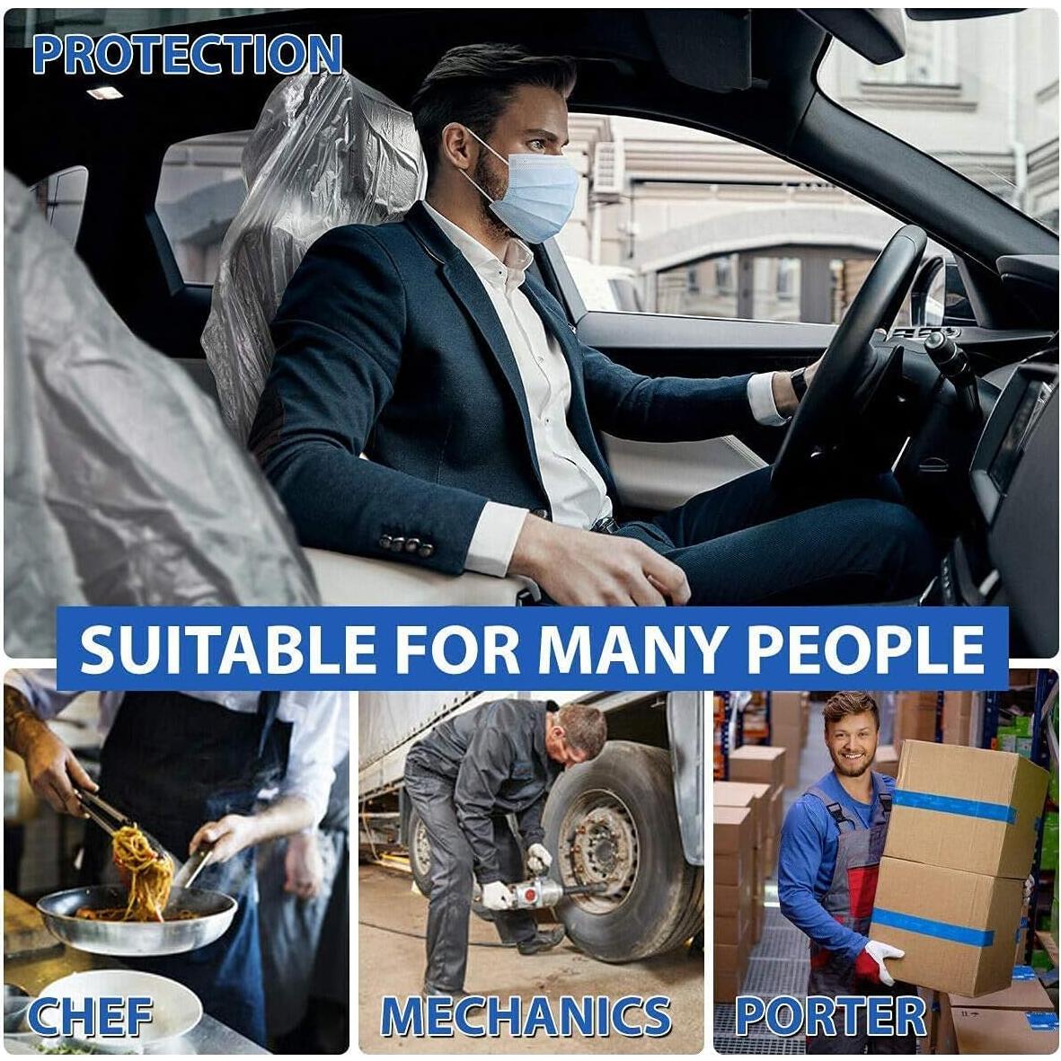 100 Fundas de Asiento Desechables JESUNK Universales 145x80cm