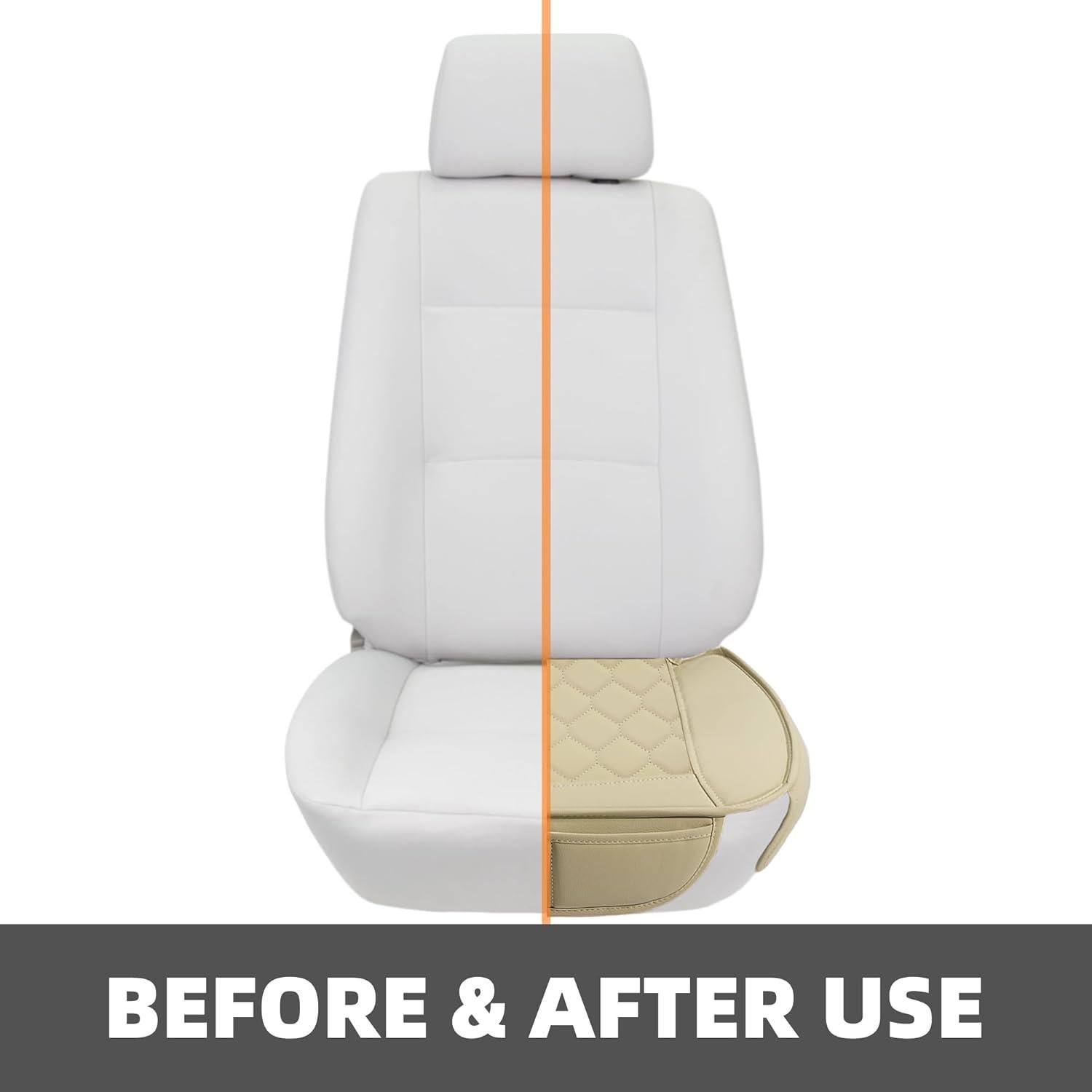 Fundas de Asiento de Coche Elantrip 4805-BE Beige Acolchadas