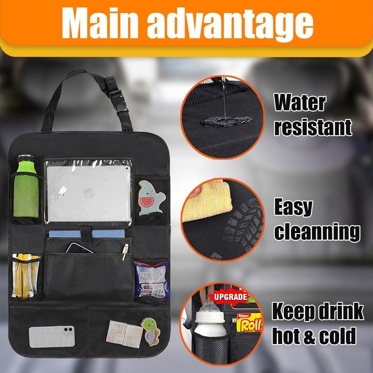 Organizador de Asiento Trasero ZIMISI Negro 59.4x40.6cm Impermeable