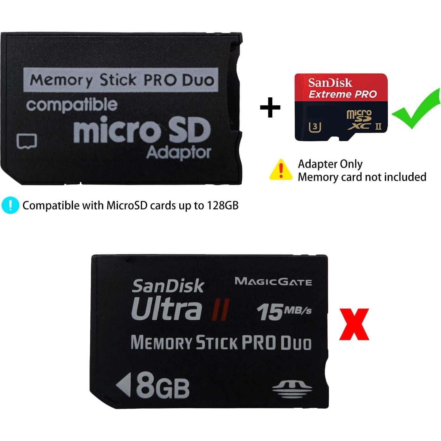 Adaptador Micro SD a Memory Stick PRO Duo Funturbo 2025