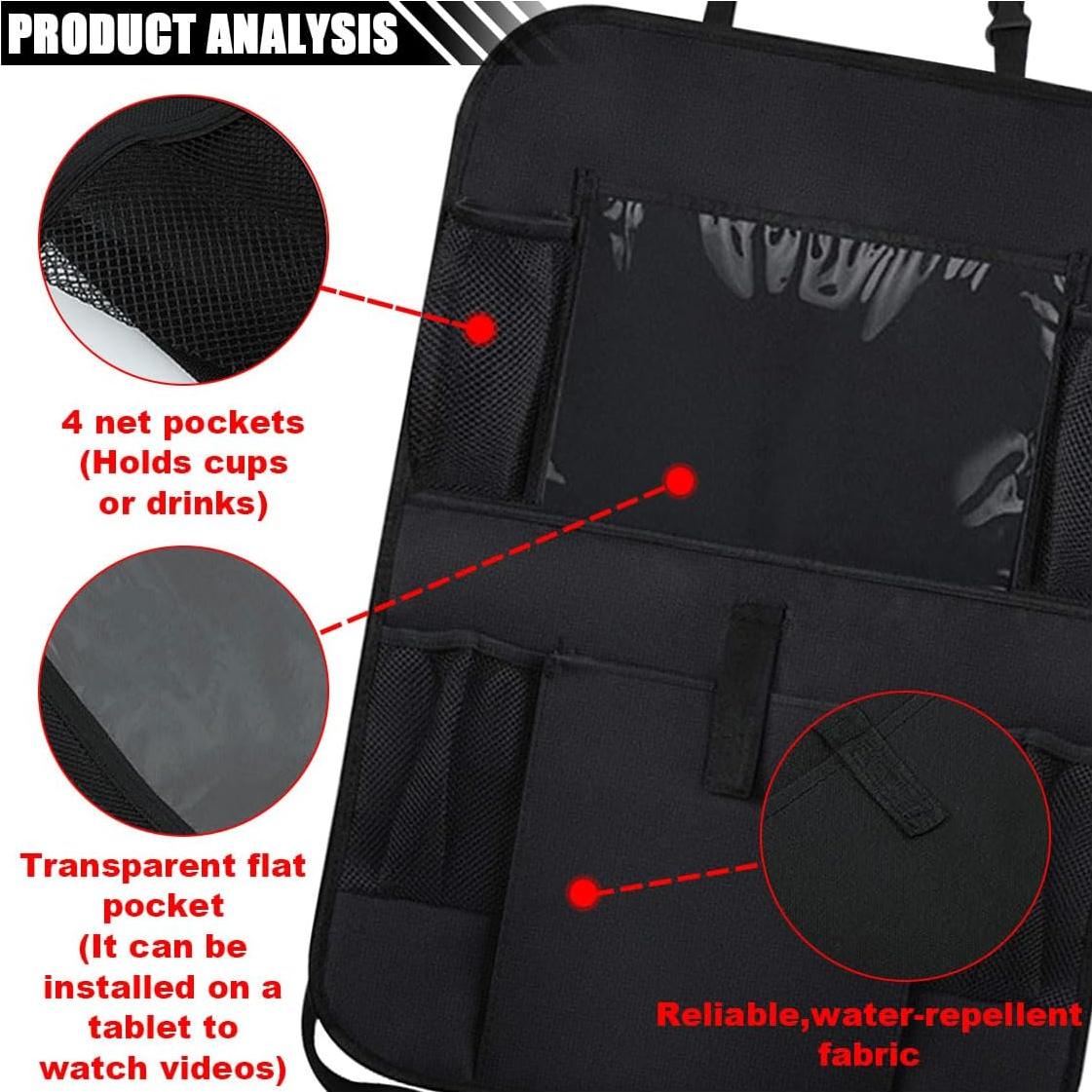 Organizador de Asiento Trasero de Coche SMILFUY 2PCS con Soporte para Tableta