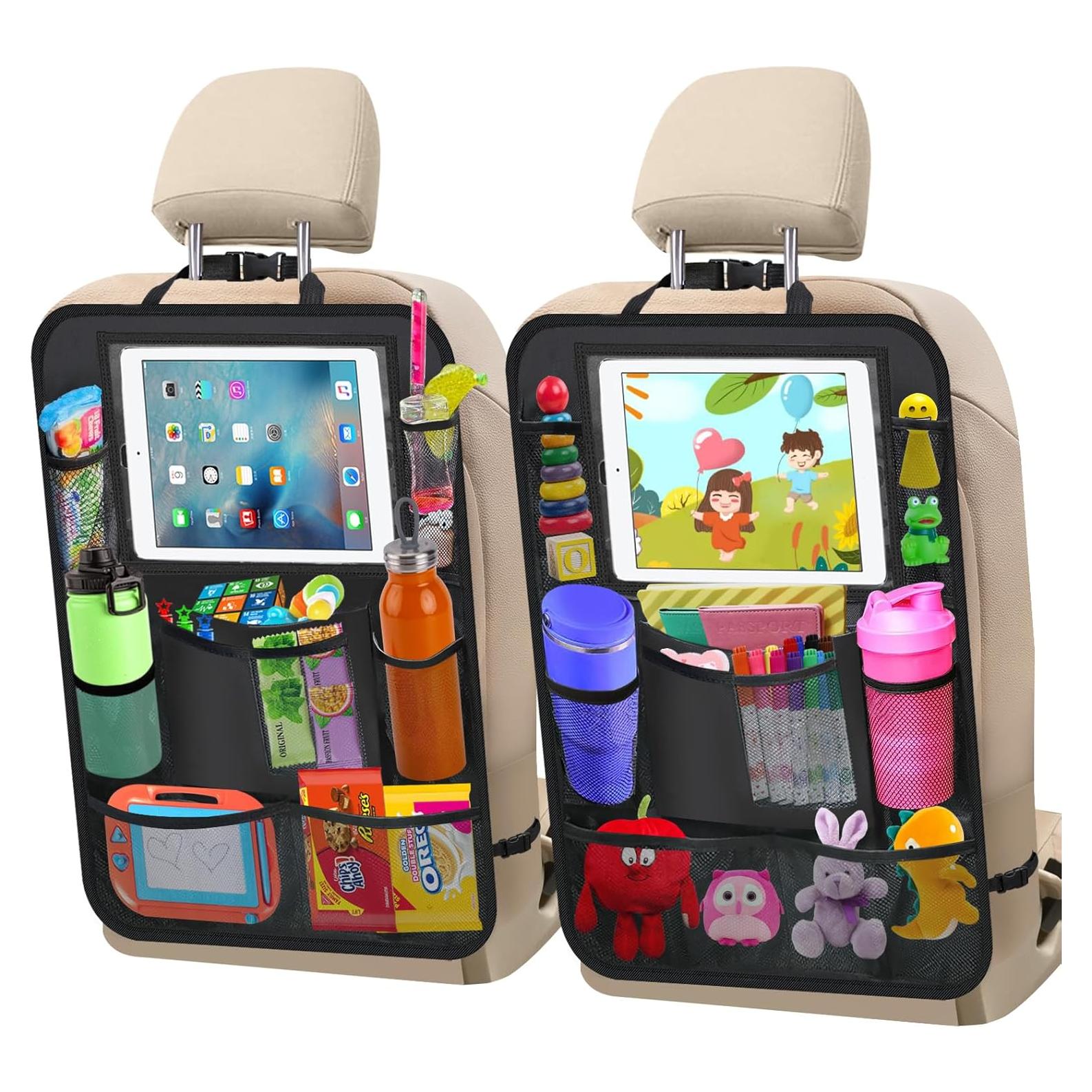 Organizador de Asiento Trasero KANGXICHEN 2 Pack con Soporte para Tableta