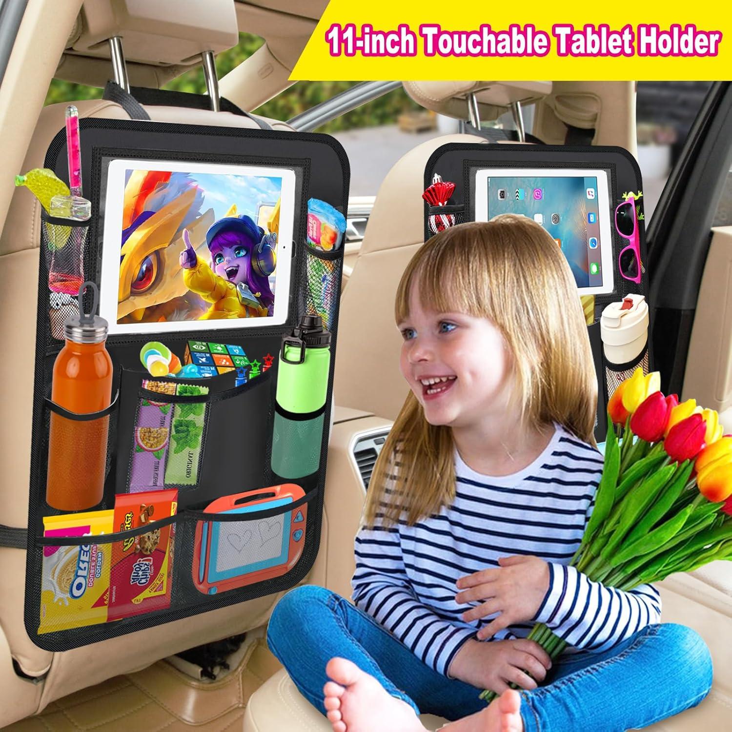 Organizador de Asiento Trasero KANGXICHEN 2 Pack con Soporte para Tableta