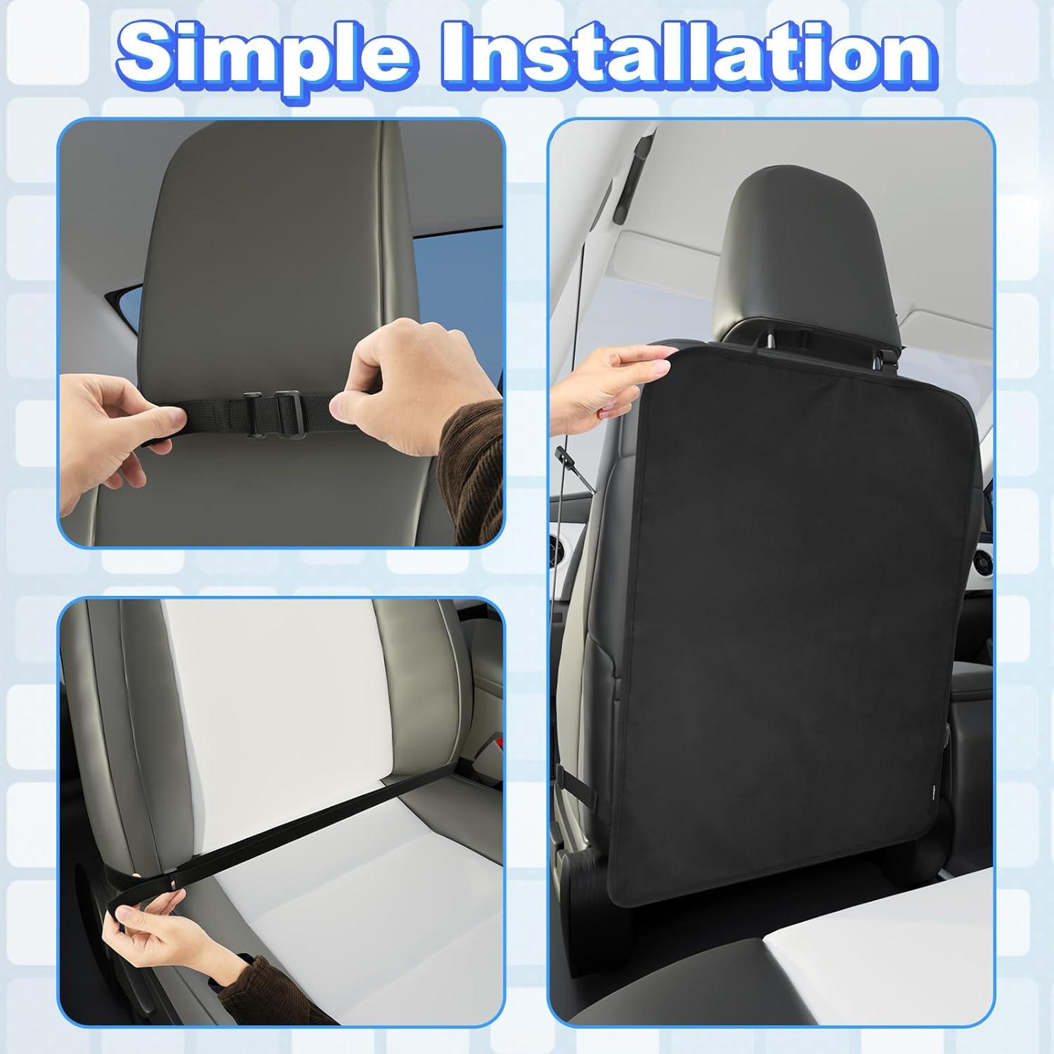 Protectores de Asiento Trasero Homakover - Paquete de 2 Negros