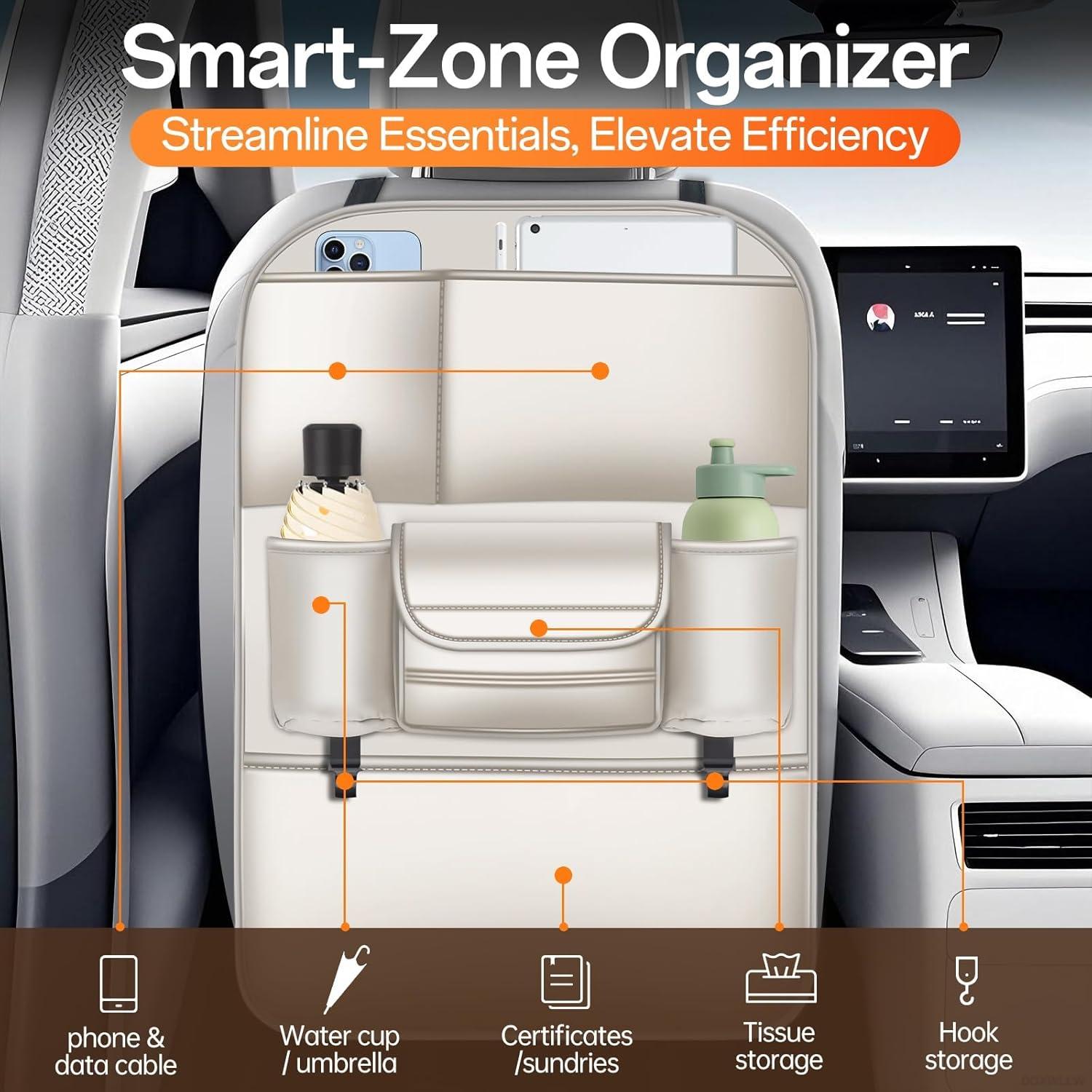 Organizador de Asiento Trasero DGXWLLW para Tesla - 6 Bolsillos