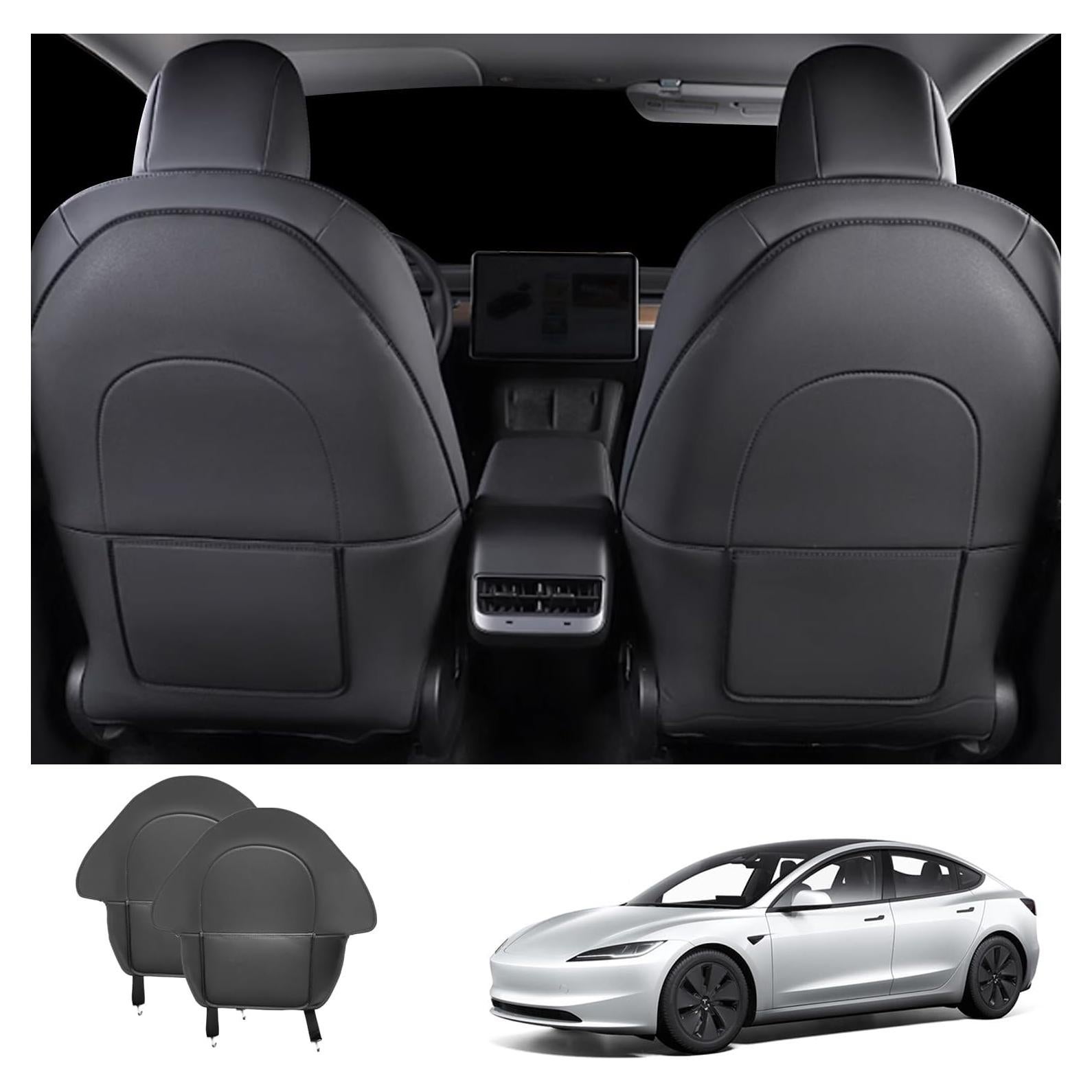 Protector de Patadas para Asiento Tesla Model Y/S/X/3 - Negro