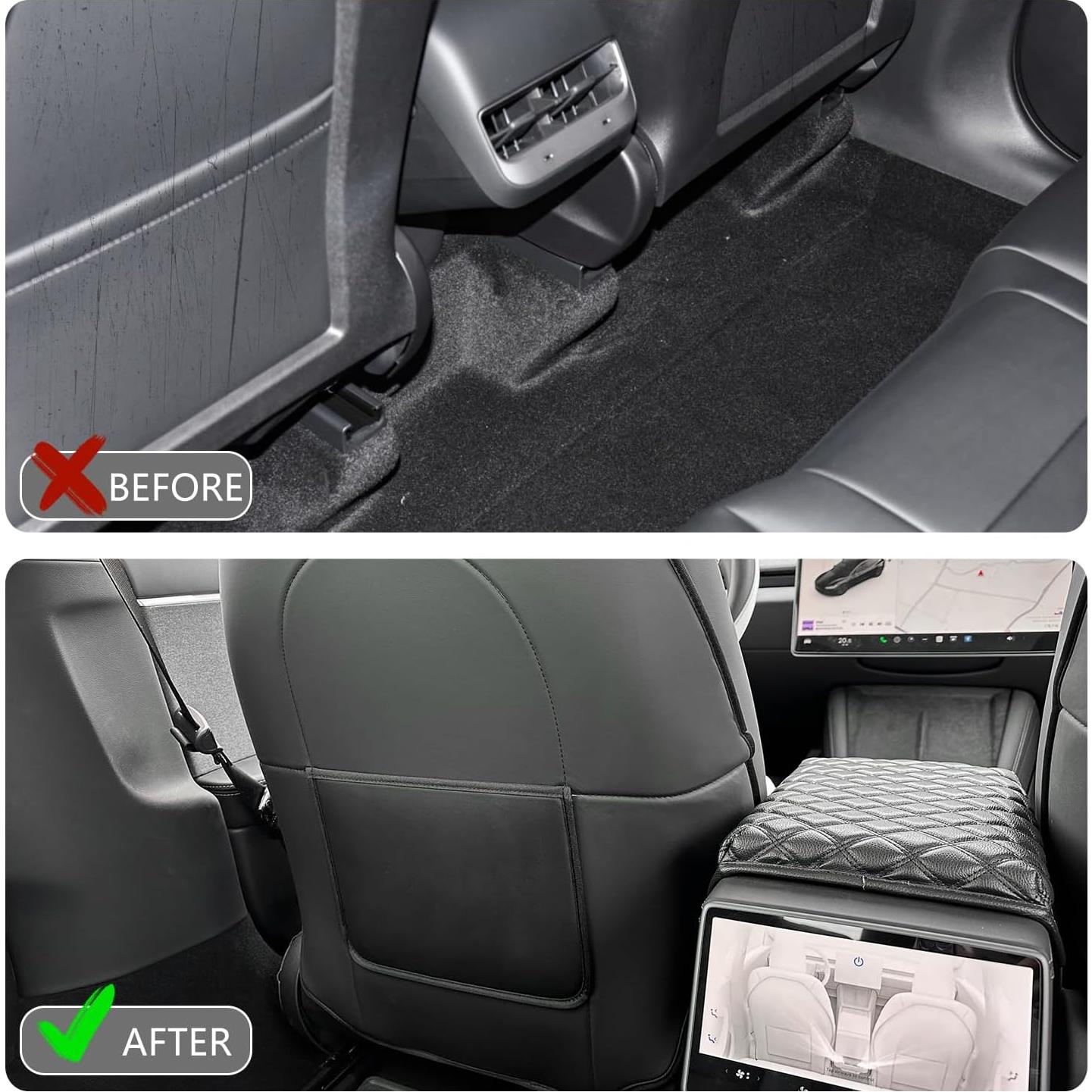 Protector de Patadas para Asiento Tesla Model Y/S/X/3 - Negro
