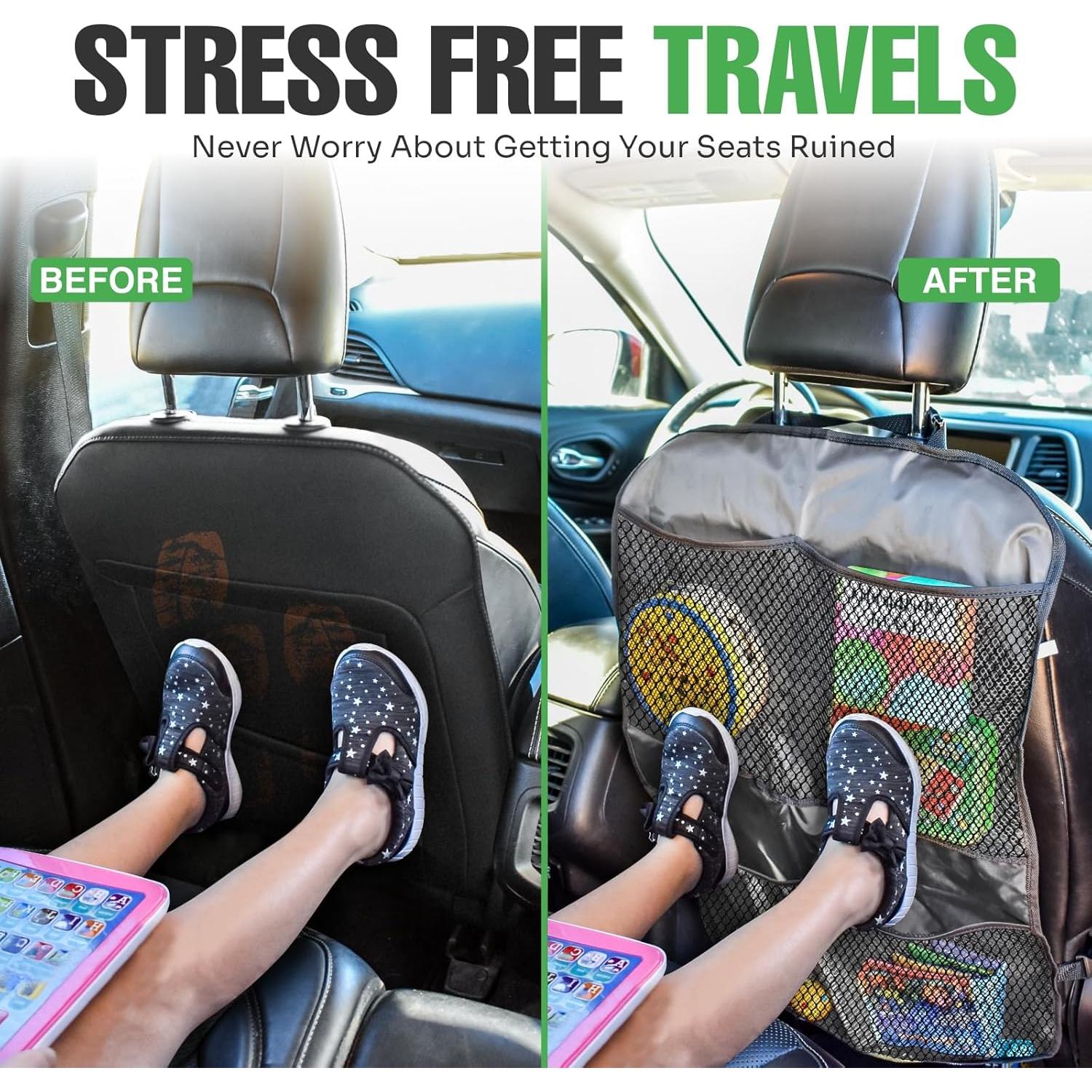 Cubierta de Asiento Trasero Lebogner para Niños + Organizador 4 Bolsillos