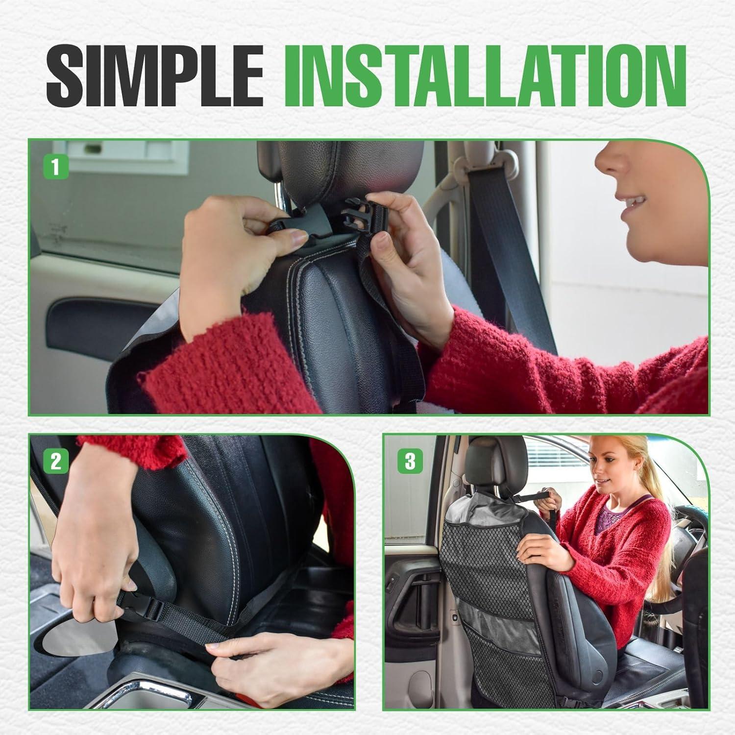 Cubierta de Asiento Trasero Lebogner para Niños + Organizador 4 Bolsillos