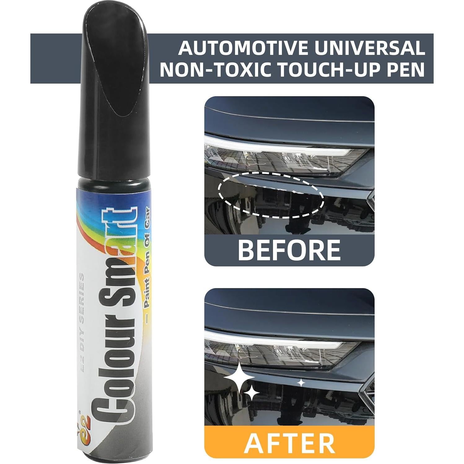 Bolígrafo de Pintura VARGTR para Reparación de Rayones Auto Negro