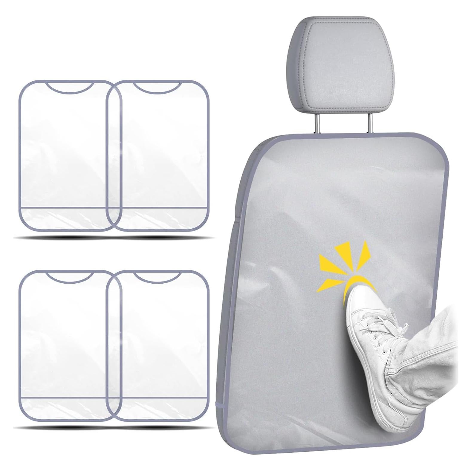 Paquete de 4 Protectores de Asiento Trasero BELEFU Impermeables