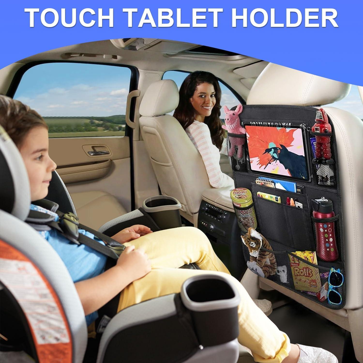 Organizador de Asiento Trasero UYYE con Soporte para Tableta y 9 Bolsillos