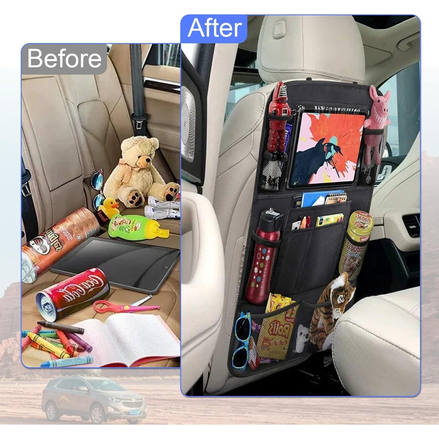 Organizador de Asiento Trasero UYYE con Soporte para Tableta y 9 Bolsillos