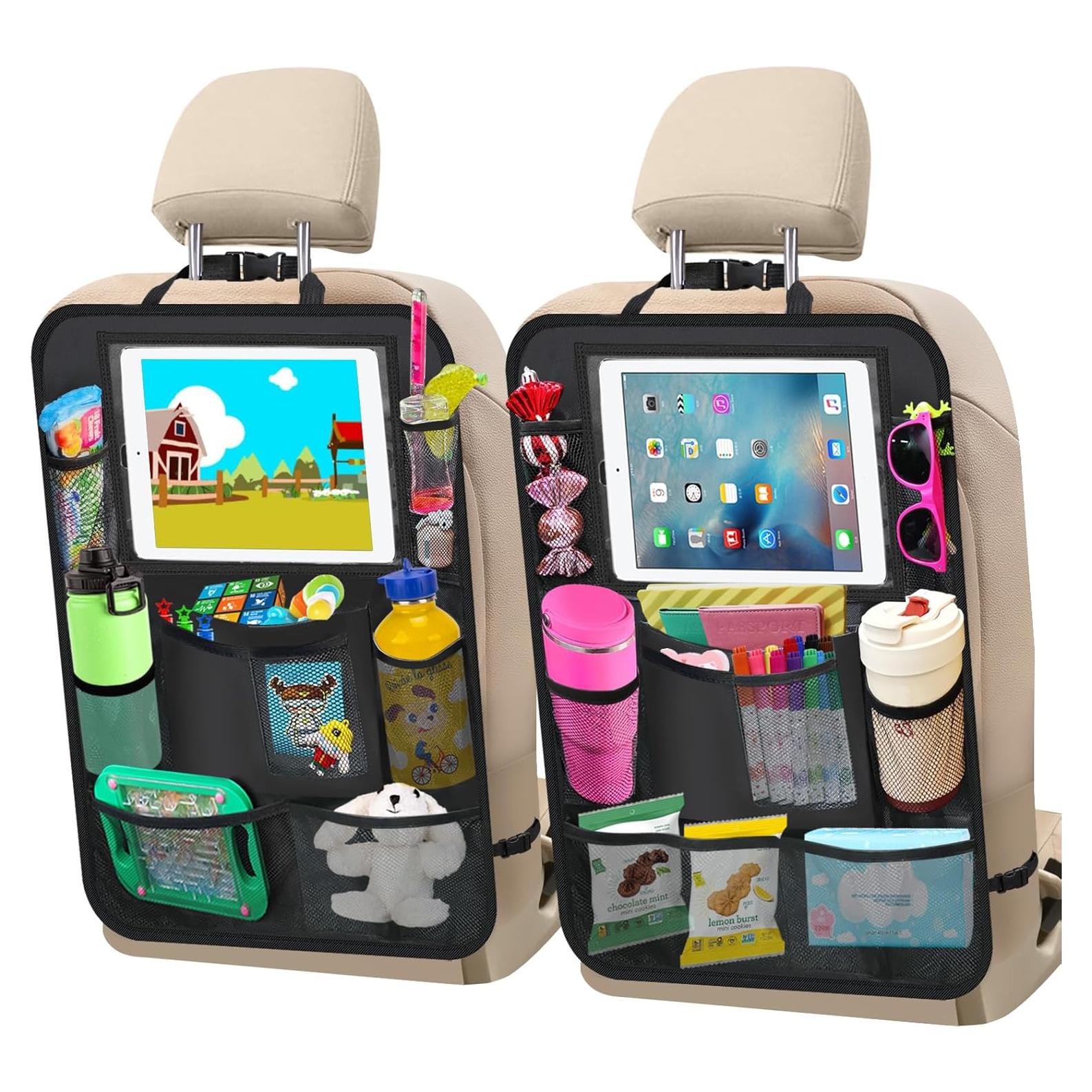 Organizador de Asiento Trasero Zecirl con Soporte para Tableta 10 Bolsillos