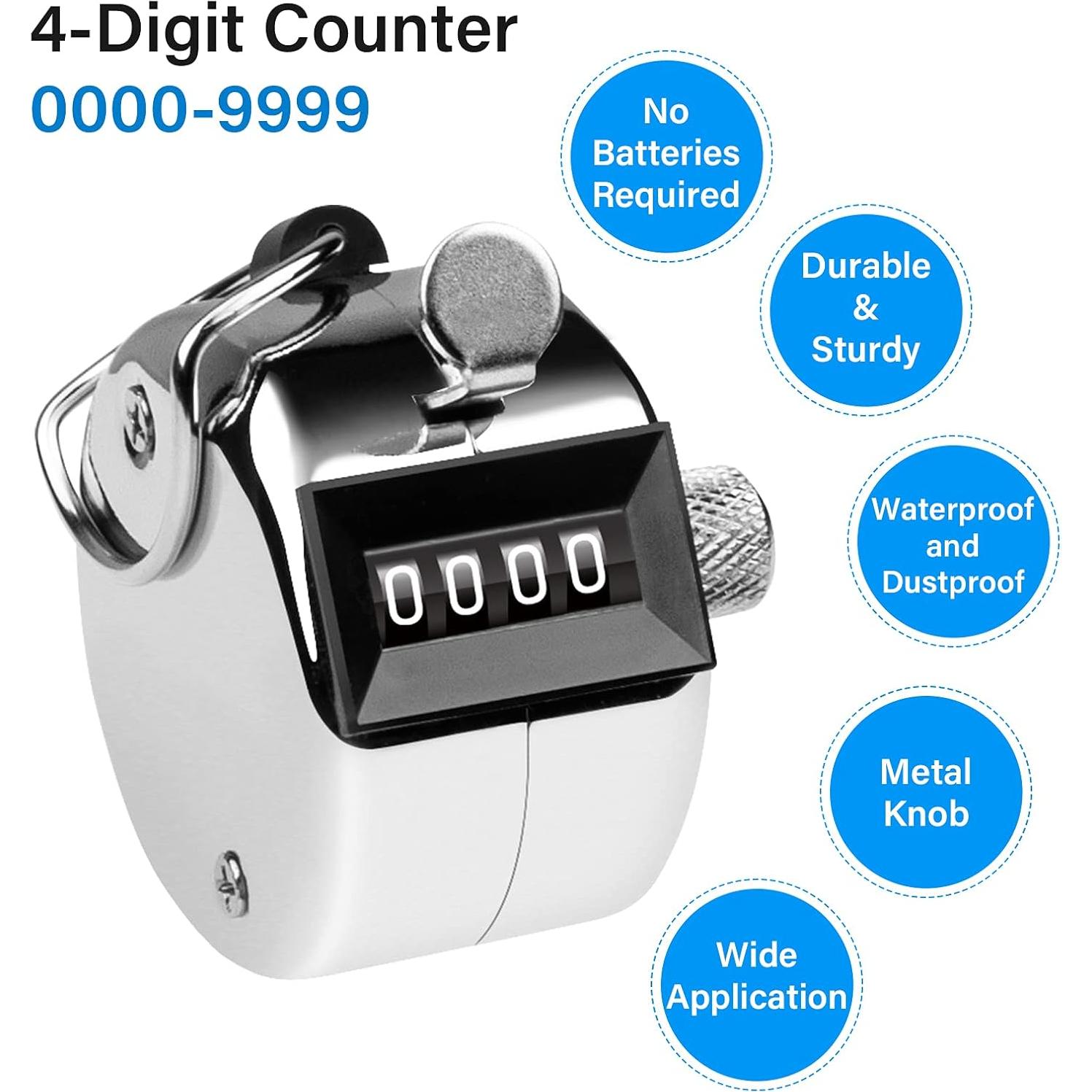 Contador de Clicker SDARMING 4 Dígitos Metal 0-9999