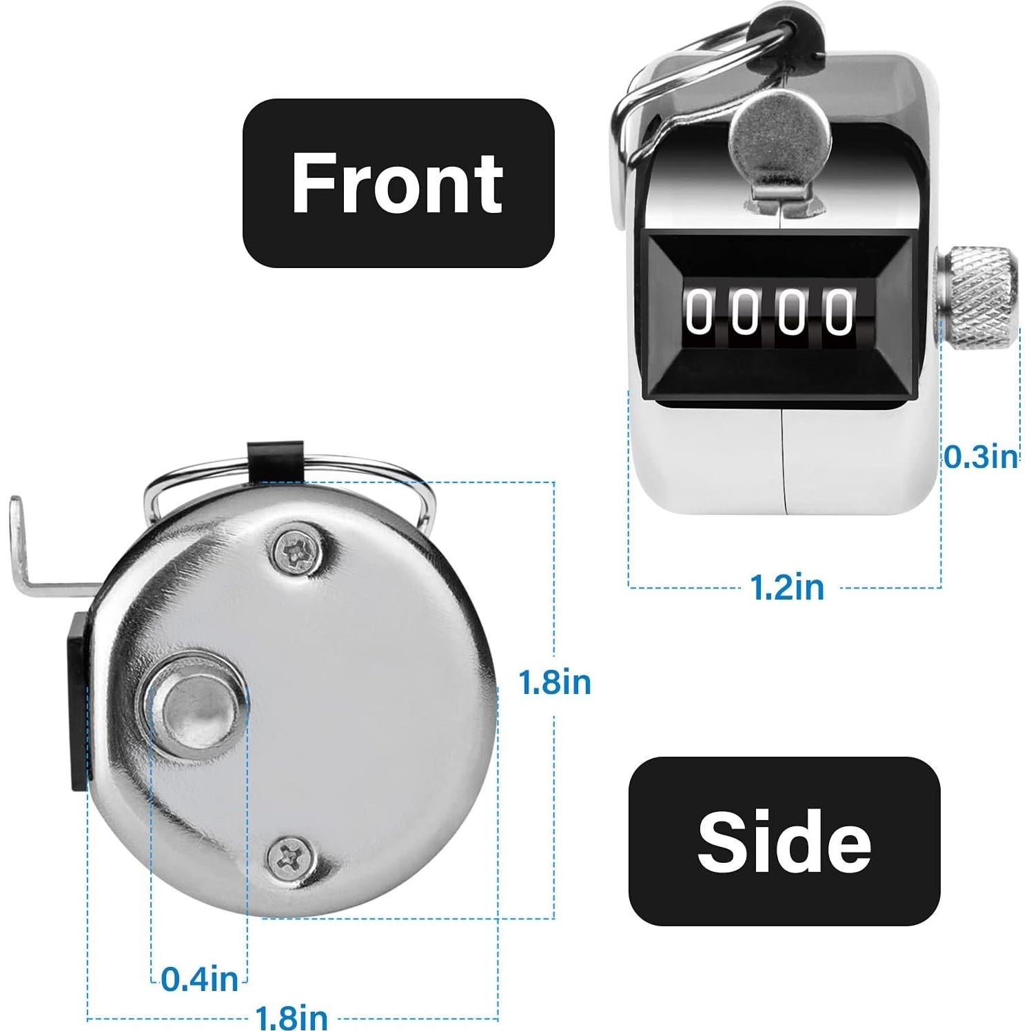 Contador de Clicker SDARMING 4 Dígitos Metal 0-9999