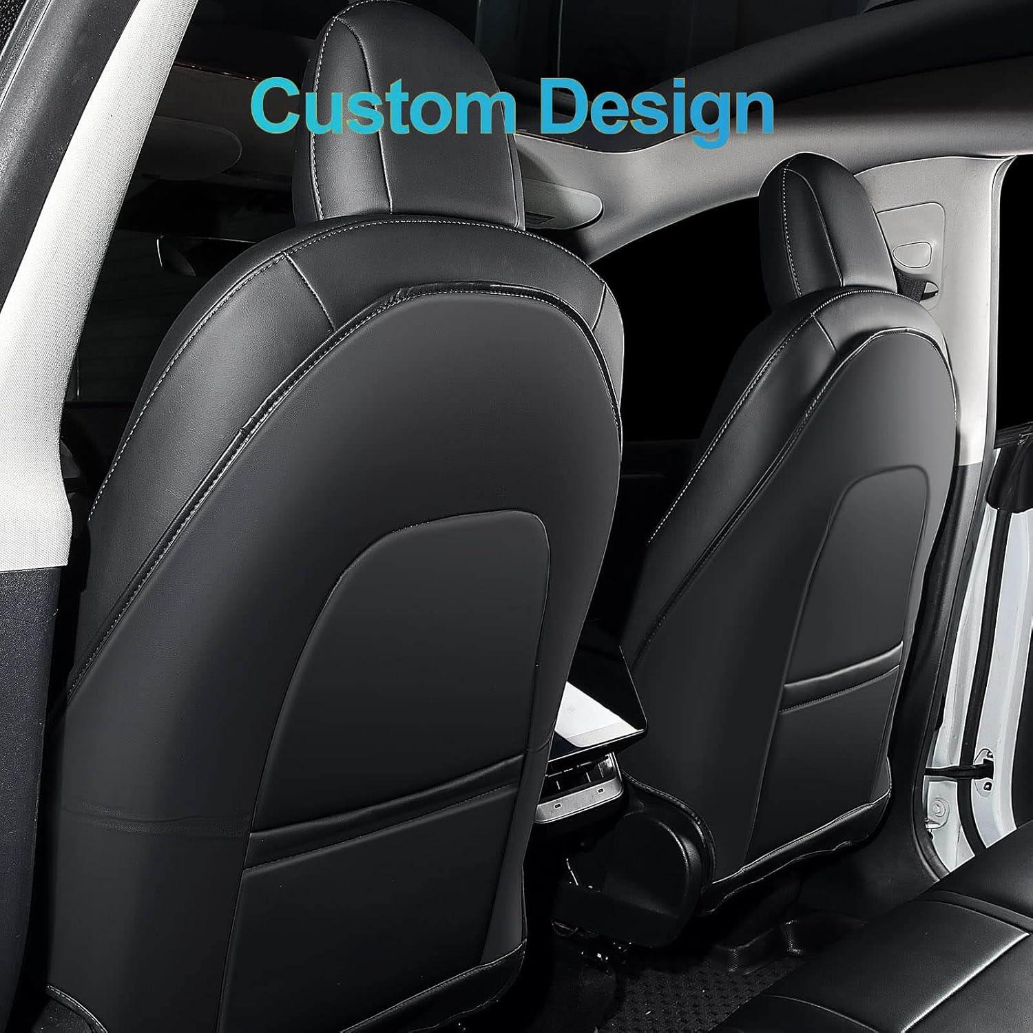 Protector de Asiento Trasero TSELLER para Tesla Modelo Y/3 - Impermeable, Juego de 2