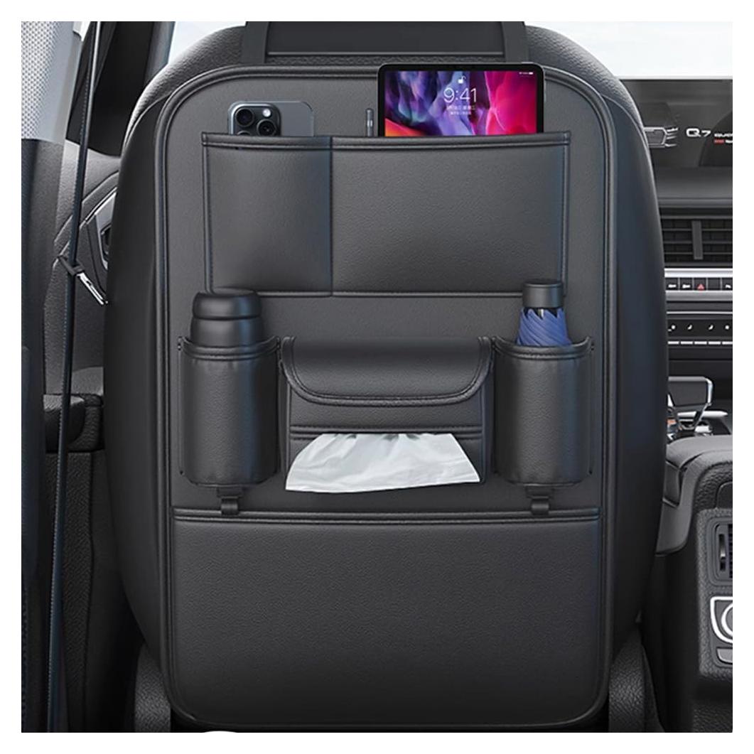 Organizador de Asiento Trasero Tumecos SND12 - Cuero Negro