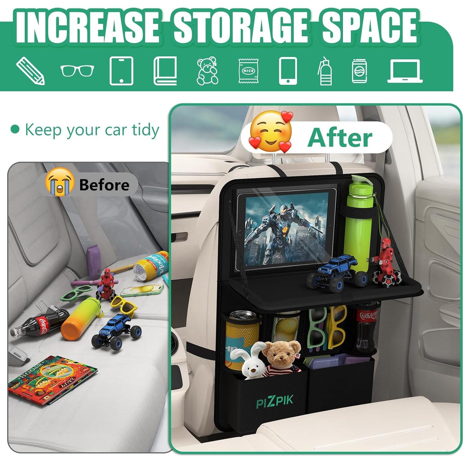 Organizador de Asiento Trasero Plzpik con Soporte para Tableta