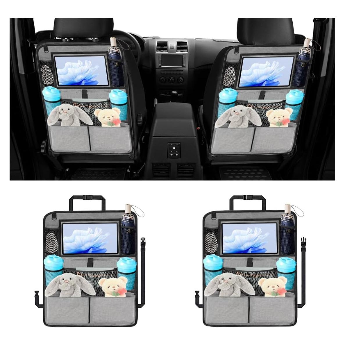 Organizador de Asiento Trasero GLSOWEE con 9 Bolsillos y Soporte para Tableta