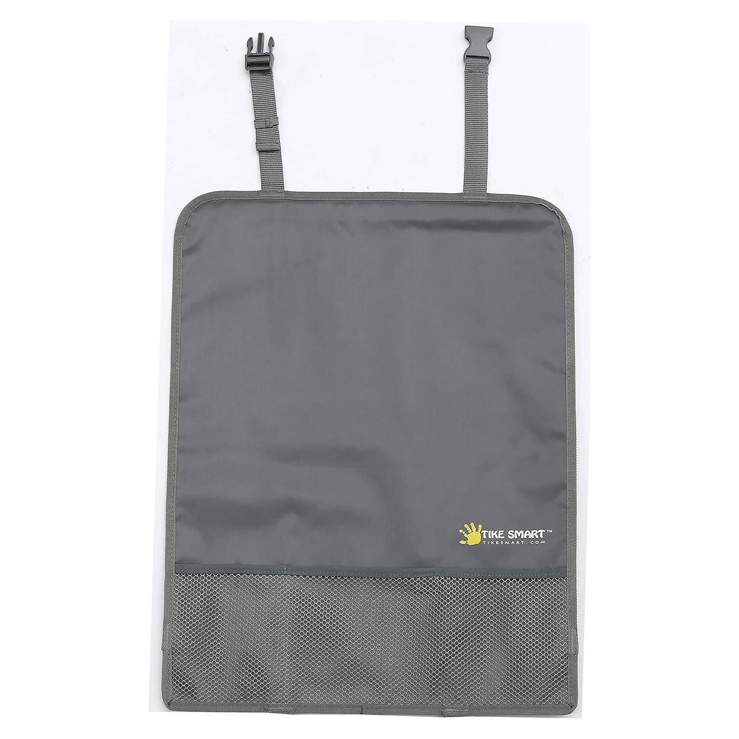 Protector de Asiento de Lujo TIKE SMART con Bolsillo Malla - Gris