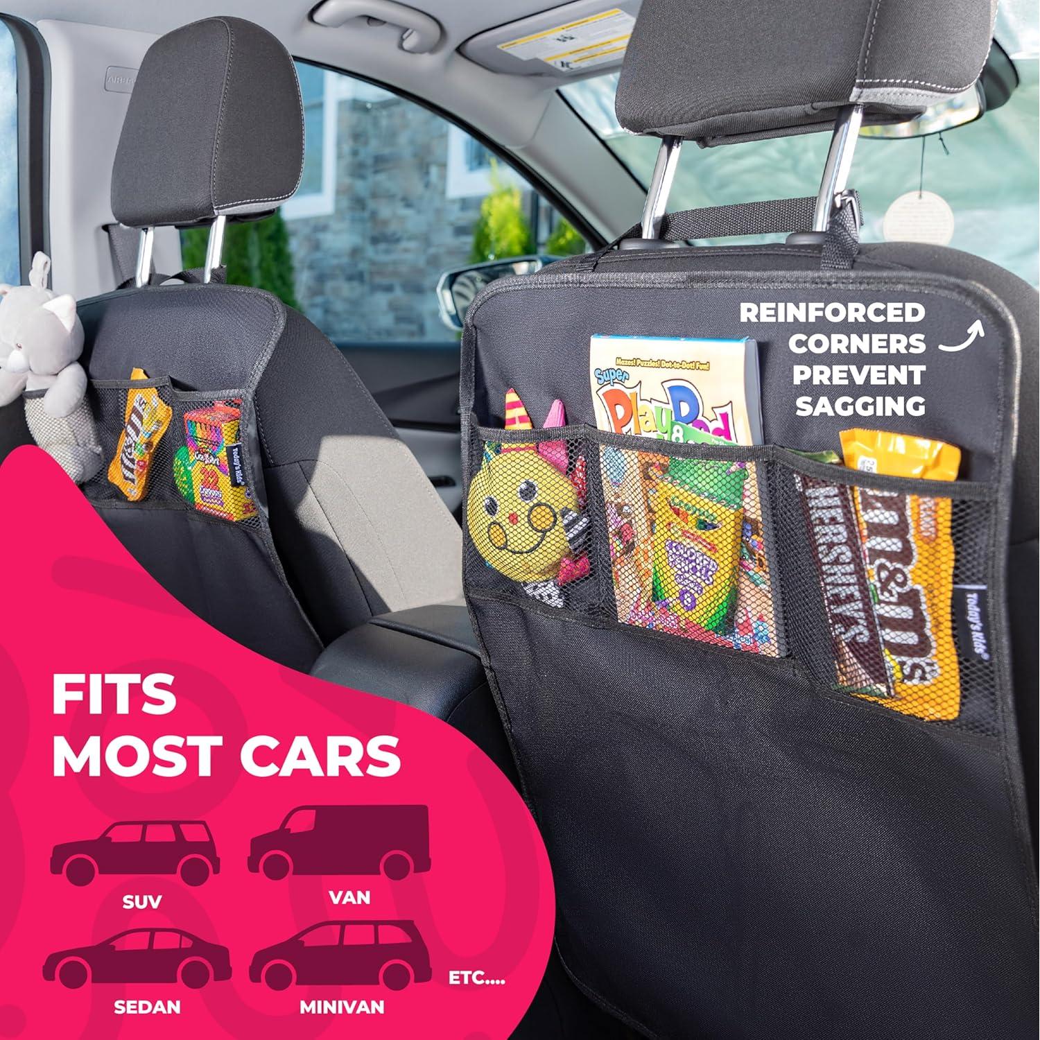 Paquete de 2 Protectores de Asiento Todays Kids - Impermeables y Organizadores