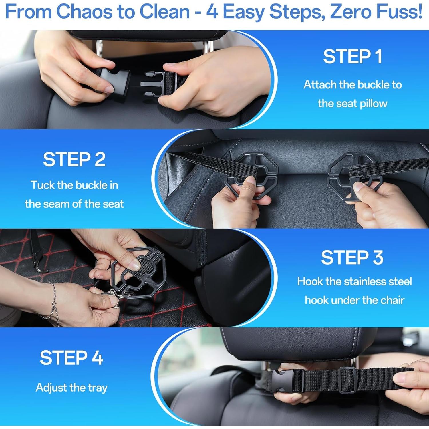 Organizador de Asiento Trasero para Tesla DGXWLLW 6 Bolsillos