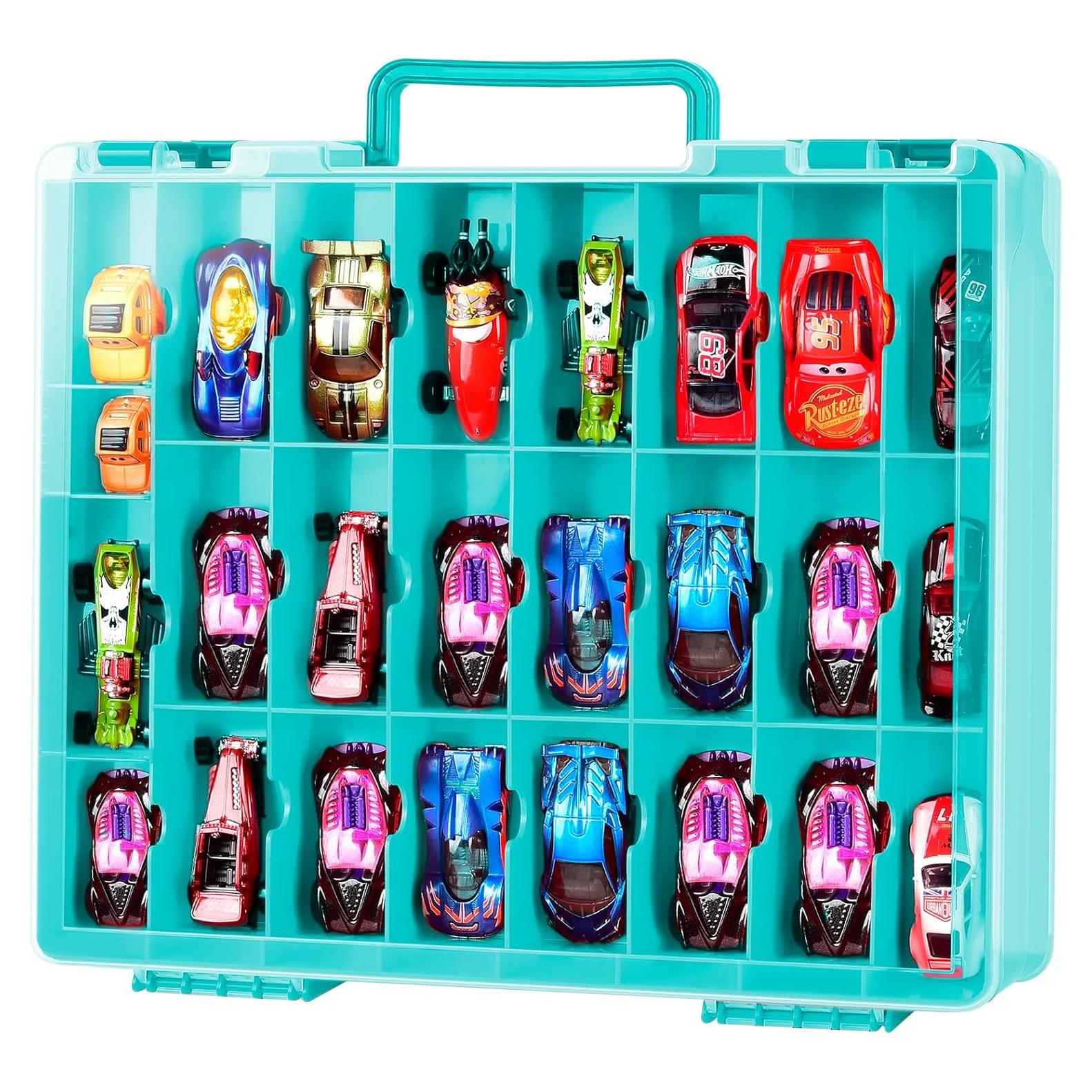 Organizador de juguetes FULLCASE 48 compartimentos azul
