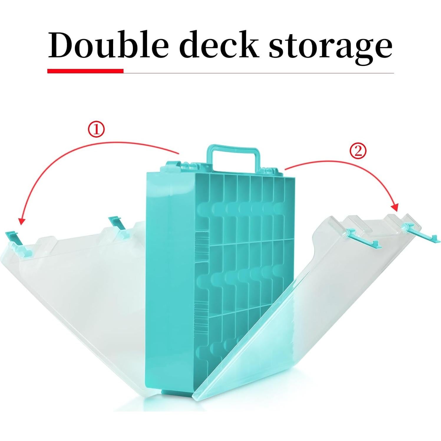 Organizador de juguetes FULLCASE 48 compartimentos azul