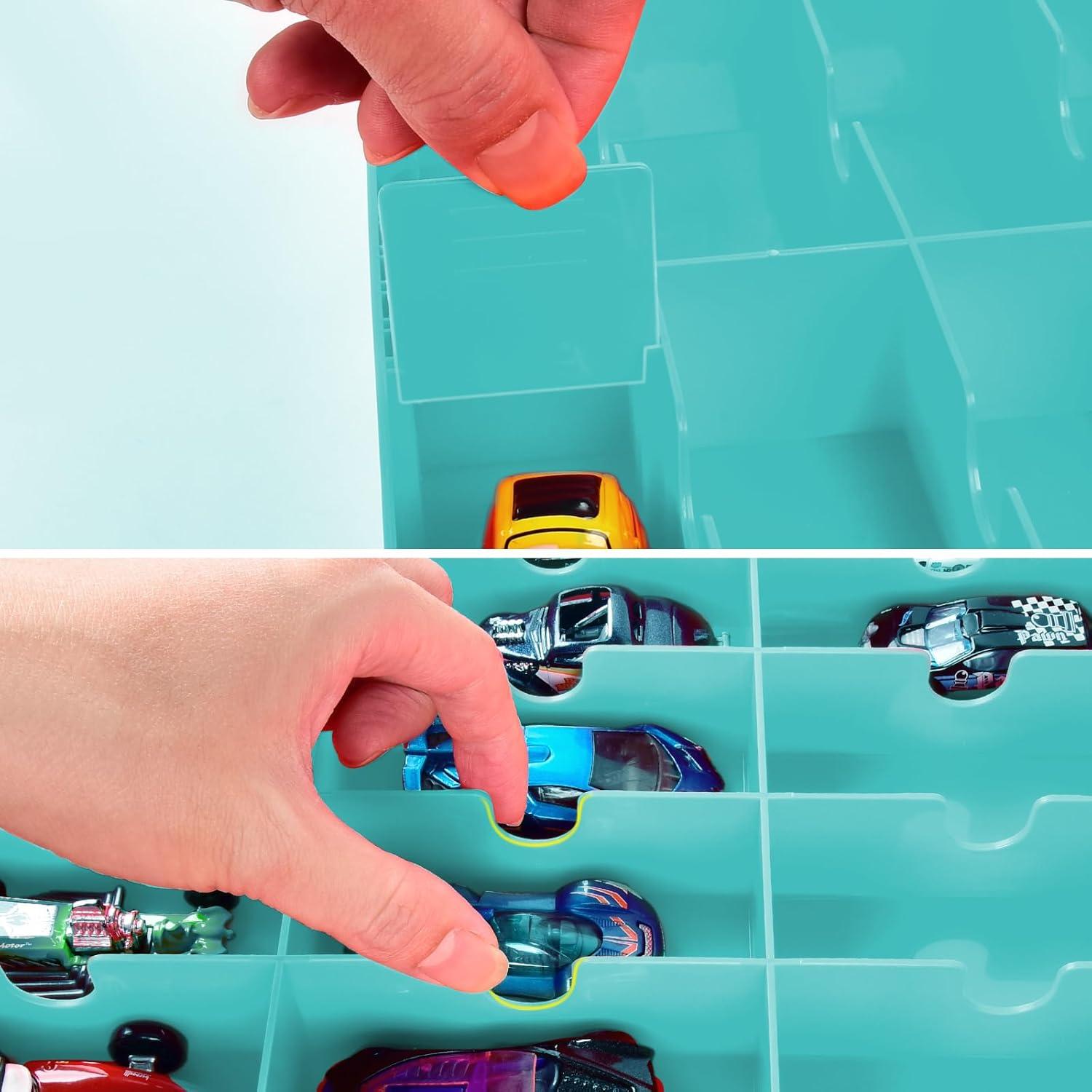 Organizador de juguetes FULLCASE 48 compartimentos azul