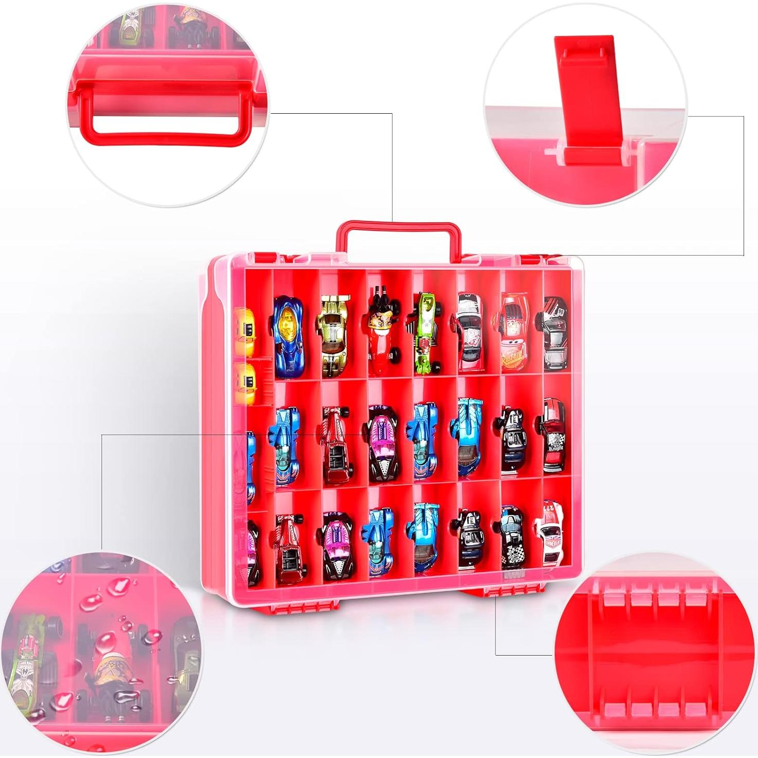 Organizador de Juguetes FULLCASE 48 Compartimentos Rojo