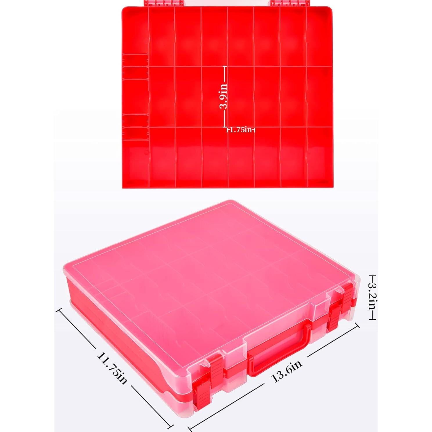 Organizador de Juguetes FULLCASE 48 Compartimentos Rojo