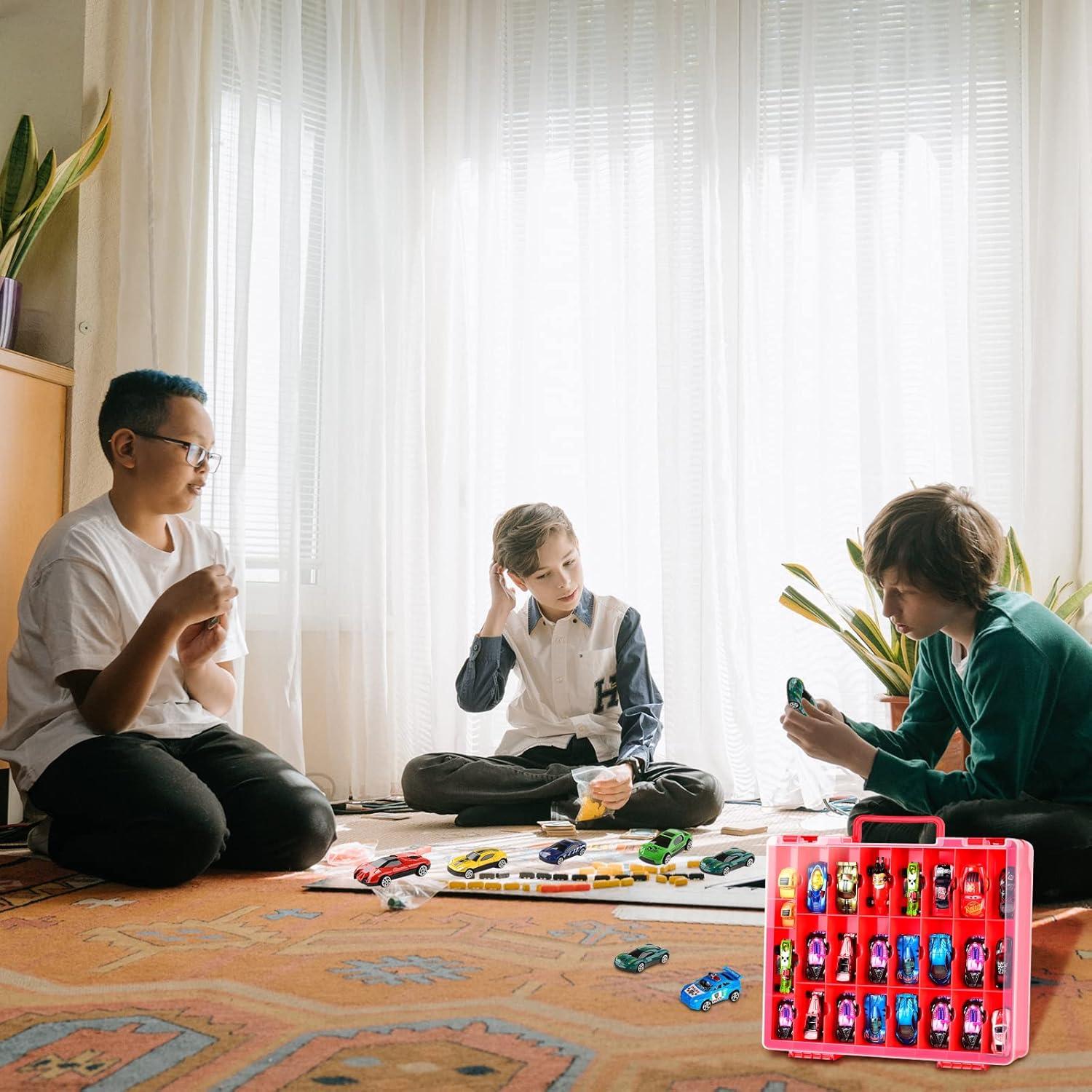 Organizador de Juguetes FULLCASE 48 Compartimentos Rojo