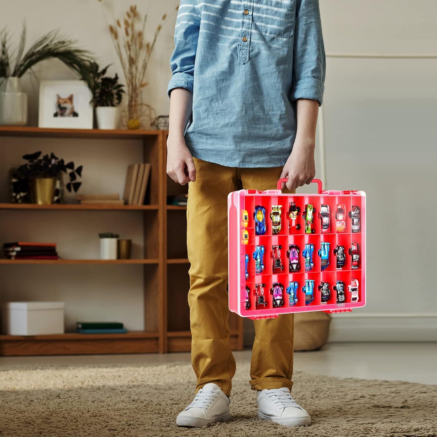 Organizador de Juguetes FULLCASE 48 Compartimentos Rojo