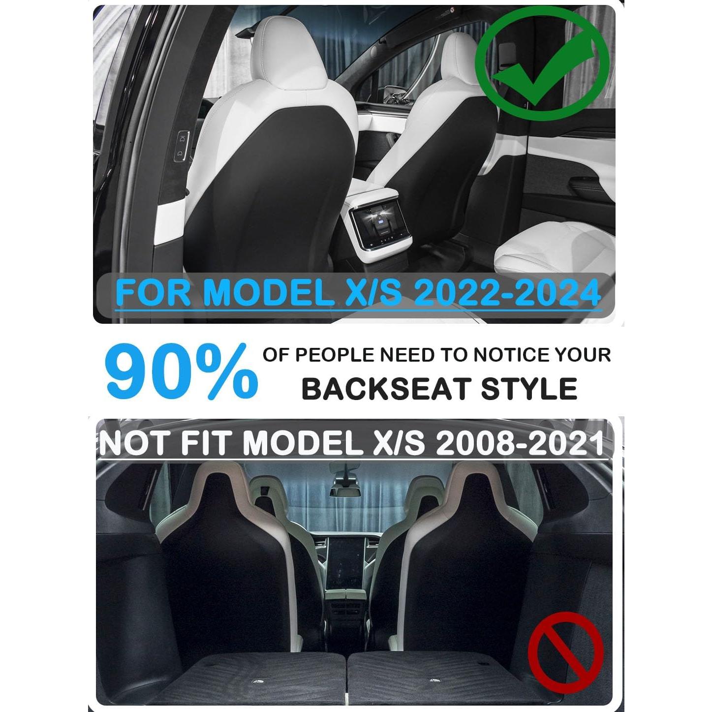 Cubierta de Asiento Trasero EVMODS para Tesla Model Y/3/S/X 2020-2025